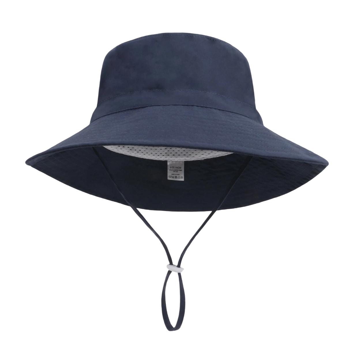 

Kids Custom Sun Hat Toddler Embroidered Bucket Hat Personalized Text Hat Summer Cap for Boys Girls Child Fisherman Hat XS (44-46cm) тёмно-синий
