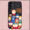 Cartoon Funny S-South-P-Park Phone Case For Samsung S25,S24,S21,S22,S23,S30,Ultra,S20,Plus,Fe,Lite,Note,10,9,5G Black Cover