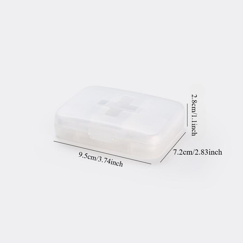 Travel Pill Organizer Moisture Proof Pill Holder Daily Medicine Organizer Box Small Pill Case for Vitamin Supplement 6 Grid