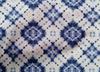 oneOone Cotton Poplin Navy Blue Fabric Check Shibori Sewing Fabric By The Yard Printed Diy Clothing Sewing Supplies 42 Inch