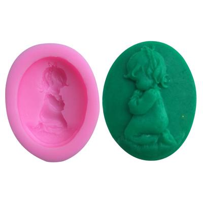 Silikónová forma 3D Dievčenská torta detská párty Fondant Pomôcky na zdobenie torty Bábika Formy na čokoládu