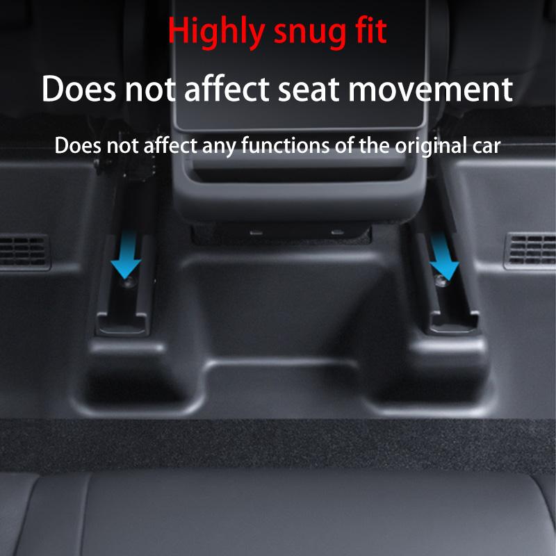For Tesla Model Y/YL Juniper 2026+ TPE Under Seat Corner Guard Seat Slide Rails Protector Cover Anti-Kick Interior Accessories