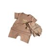 Baby Onesie Summer Waffle Bear Baby Romper