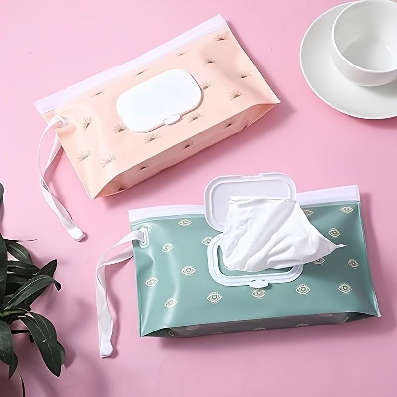 1pcs Reusable EVA Wipes Case Portable, Colorful Travel Pouches with Flip Lid | Easy One-Handed Opening for Strollers & Home