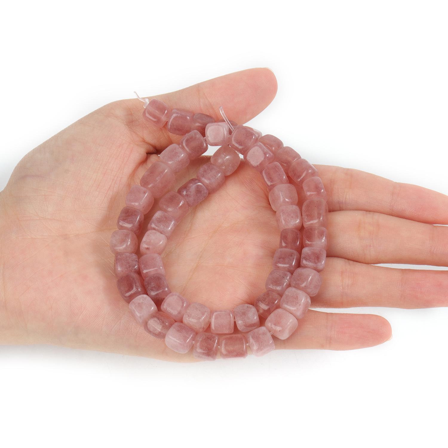 

5-7 мм нерегулярные квадратные каменные бусины бирманский кианит амазонит нефрит бусины для изготовления ювелирных изделий своими руками браслет ожерелье аксессуары strawberry quartz