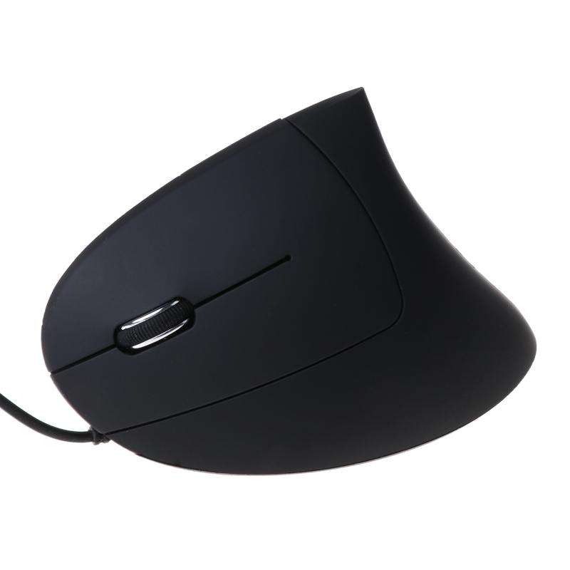 Wiederaufladbare ergonomische vertikale Maus mit USB-Empfänger Laptop PC Computer Ersatzzubehör Linkshänder-Maus
