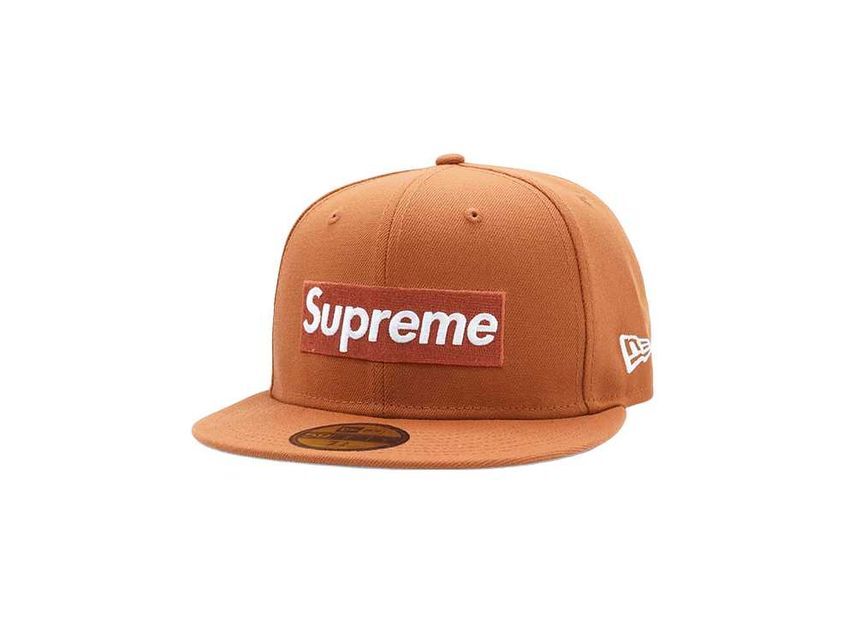Supreme MLB Teams Box Logo New Era Burnt Orange 7 5/8
