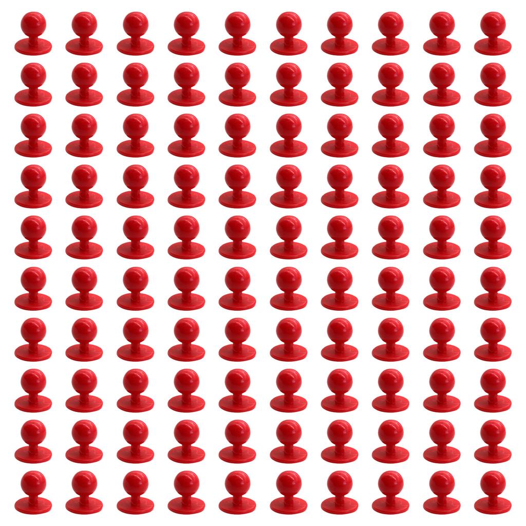 Pack Of 100 Chef Uniform Ball Buttons Nylon Plastic Round Buttons For Professional Kitchen Chef Clothing Accessories