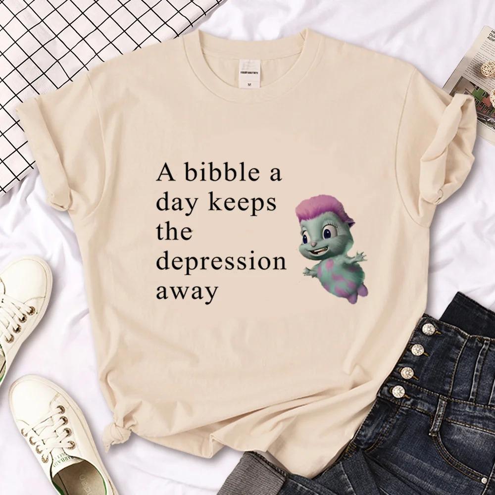 Tricou 100% Bumbac Bibble Imprimeu Grafic Desene Animate Unisex Haine Unisex Topuri Fete Tricou de Vară Îmbrăcăminte Casual Tricou Unisex Supradimensionat