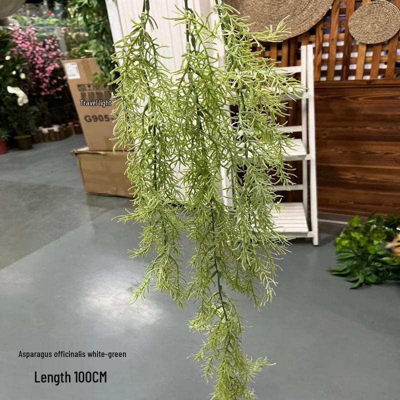 Artificial Spider Plant & Fern Hanging Decor - Trailing Green Vines for Wall & Ceiling