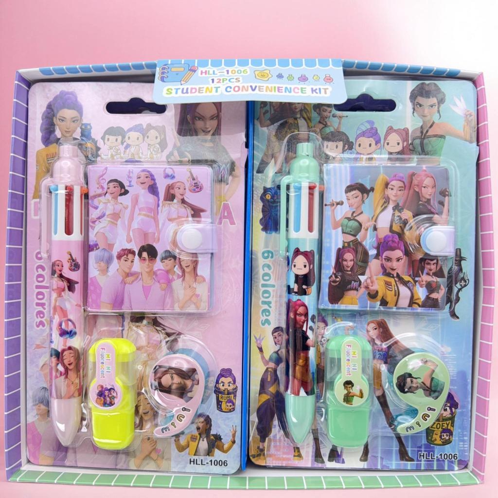 Demon Hunter K-pop Girl Group Notebook & Stationery Set
