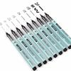 WRITECH Płynny cienkopis Czarny Precyzyjny Multiliner Mikro Wodoodporny Pigment Długopisy do Rysowania do Ręki i Pióra do Kaligrafii, Długopisy, Opakowanie 9 szt., Szybkoschnące,