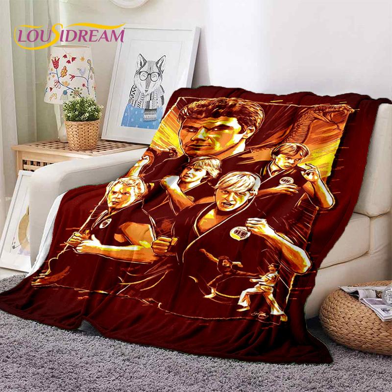 3D Cobra Kai Classics TV Amanda Karate Soft Flannel Blankets,Throw Blanket Comfortable Blanket for Picnic Beds Sofa Home Bedroom