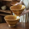 Retro Ramen Bowl Household Large Ceramic Bowl Hat Bowl Tableware Bowl Restaurant Hotel Noodle Restaurant Special Bowl