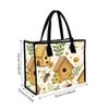 Cute Bee Pattern Tote Bag Casual Handbag for Daily Shopping