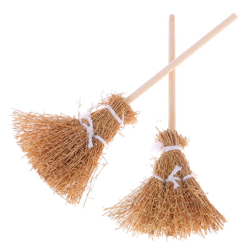 1/12 Puppenhausmöbel Miniatur Besen Küche Hof Zubehör Rollenspiel Spielzeug