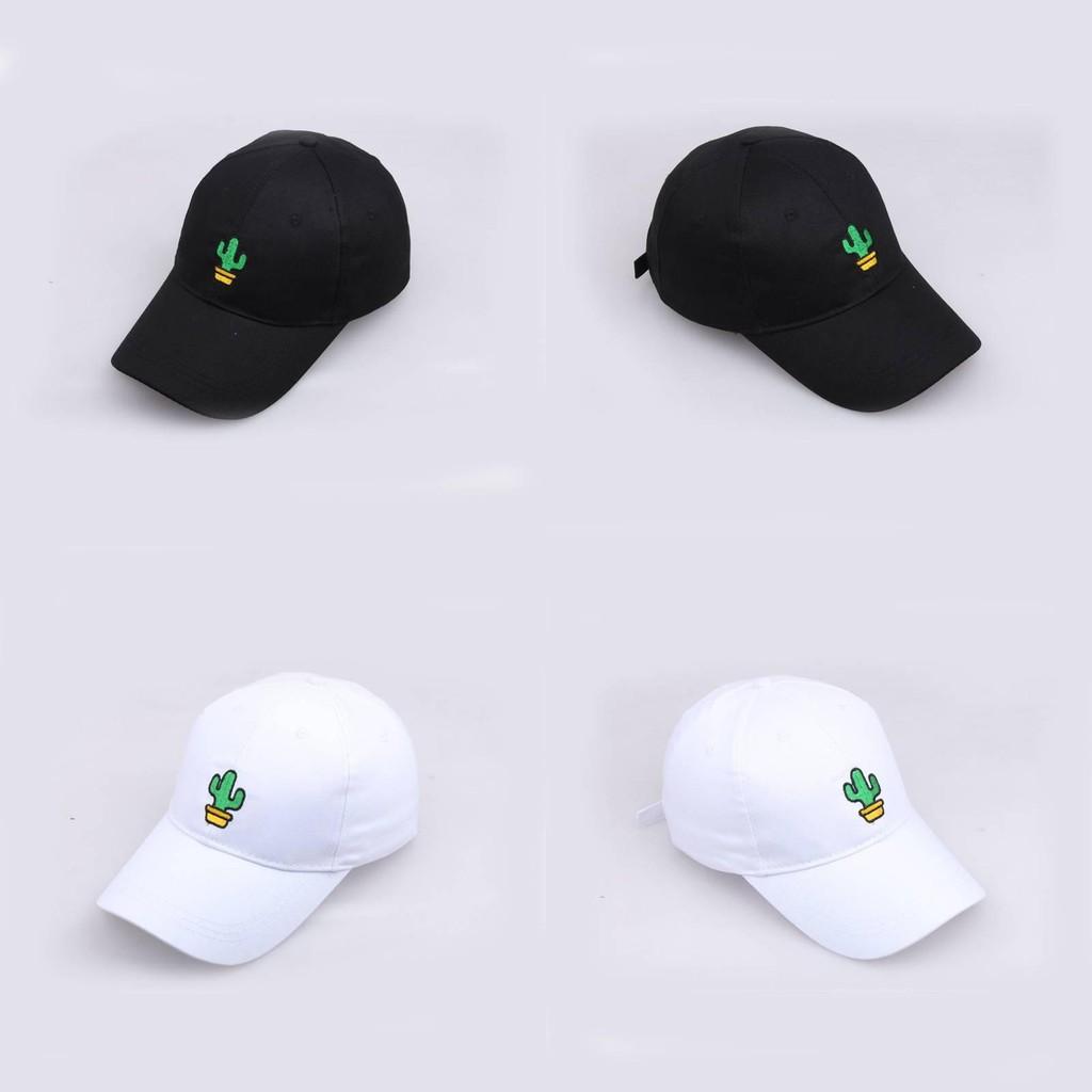 Plant Potted Cactus Embroidered Baseball Cap Men Women Outdoor Casual Travel Hat