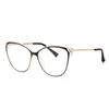 Big Frame Blue Light Blocking Cat Eye Glasses Women Photochromic Gray Prescription -6 To 0