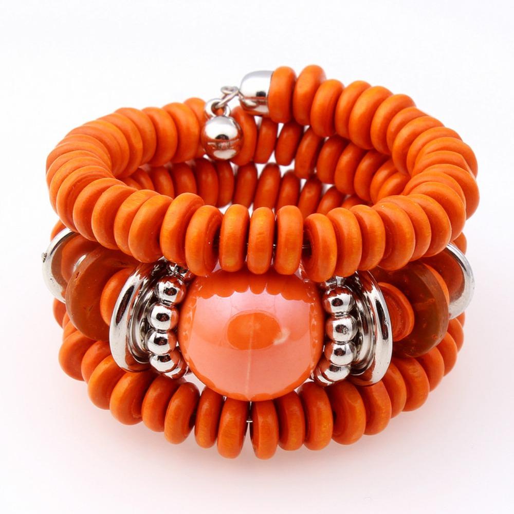Stacking Beaded Cuff Bracelet Gold Color Fashion Wrist Jewelry New Bohemian Bracelet