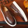 Freizeit Lederschuhe Herren Sommer Atmungsaktiv Britischer Stil Loafer Herrenschuhe Neue Business Herren Freizeitschuh Designerschuhe Herren