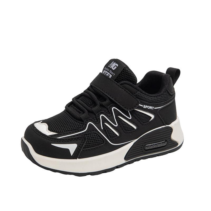 Boys' sports shoes 2025 spring and autumn new children's shoes boys mesh breathable running shoes medium and older children's casual shoes