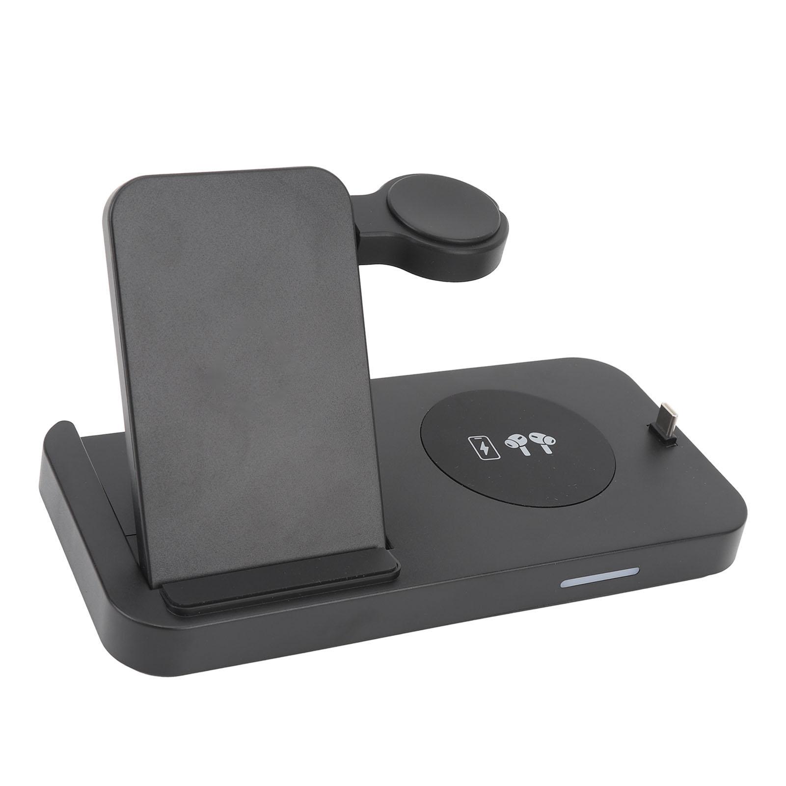 

Беспроводная зарядная станция, черная, быстрая, складная, беспроводная зарядная подставка для IOS 15, 14, 13, 12 Pro Pro