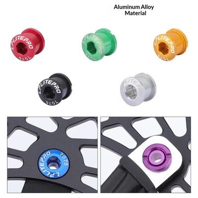 5Pcs 9.5mm Single Double Chainring Bolt for Bike Sprocket Thread Plate Disc Screw Mountain Road Bike Crank Section