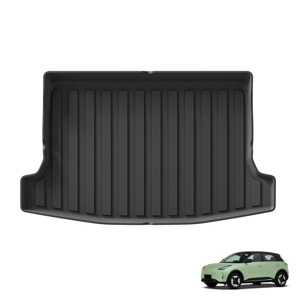 LUCKEASY Left Drive for Geely Xingyuan/EX2 2025 2026 TPE 3D Car Floor Mats Cargo Liner Trunk Pad Black Waterproof Accessories