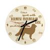 Bernese Mountain Dog, Berner Sennenhund - Clock with Dog, Wooden Clock with Engraving, Personalised Clock by
