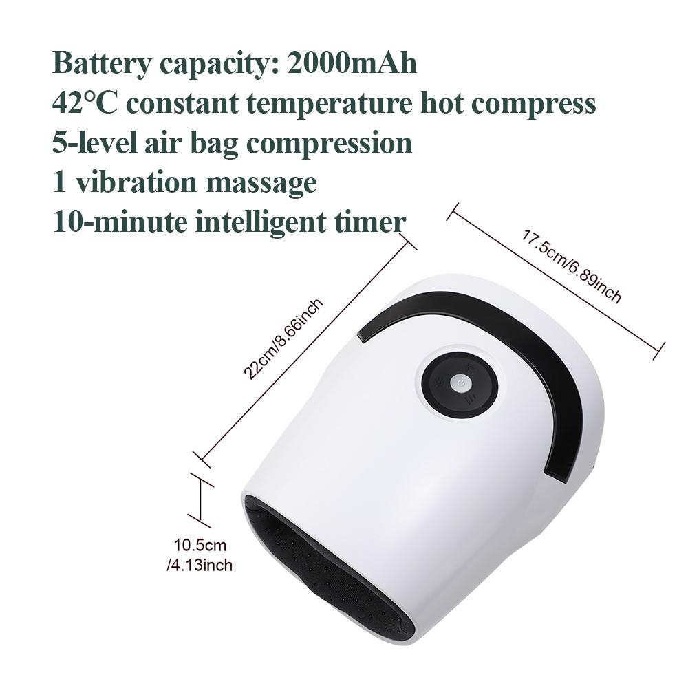 Heat & Compression Smart Full Hand Massager Relieve Wrist Joint Fatigue Palm Acupoint Massager Blood Circulation Muscle Relax