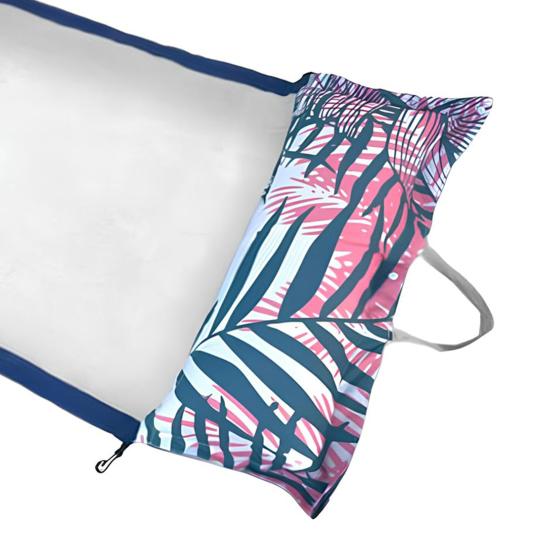 2-in-1 Floating Hammock Beach Tote Reusable Easy To Carry Inflatable Water Hammock Pool Floats Swimming Lounger