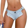 2024 European & American Low-Waist Slimming Plus Size Stretch Denim Shorts for Women