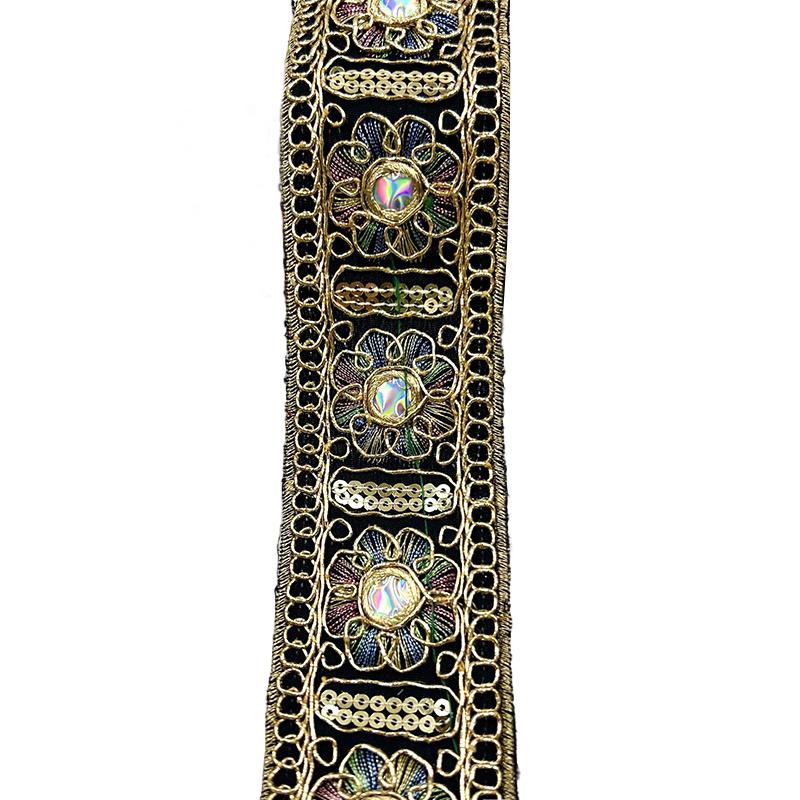 

Лента 4,5 см x 10 ярдов, отделка выреза горловины, швейные аксессуары, многофункциональный дизайн с золотой нитью, декор для штор, несколько цветов