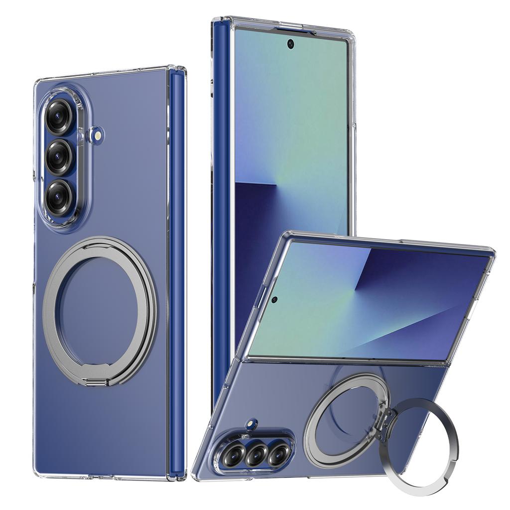 For Samsung Galaxy Z Fold 7 6 8 Ultra Case Protective Clear For Magsafe Holder Anti-Scrach Back Cover