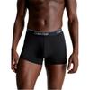 Calvin Klein Color Block Letter Jacquard Comfortable Low Rise Underwear 3 Pack Men Underwear Black NB2569A-N2L