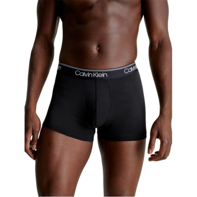 Calvin Klein Color Block Letter Jacquard Comfortable Low Rise Underwear 3 Pack Men Underwear Black NB2569A-N2L