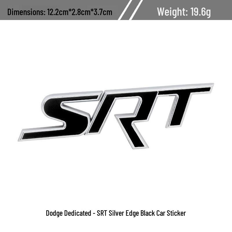 Dodge CHALLENGER Journey SRT Grille and Rear Emblem Metal Decorative Sticker