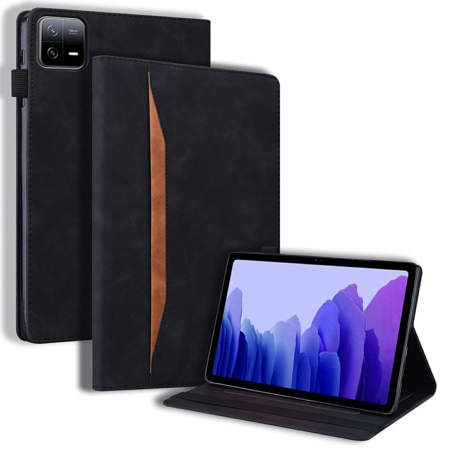 

For Xiaomi Pad 7 Case PU Leather Protective Folio Tablet Cover with Card Holder Black