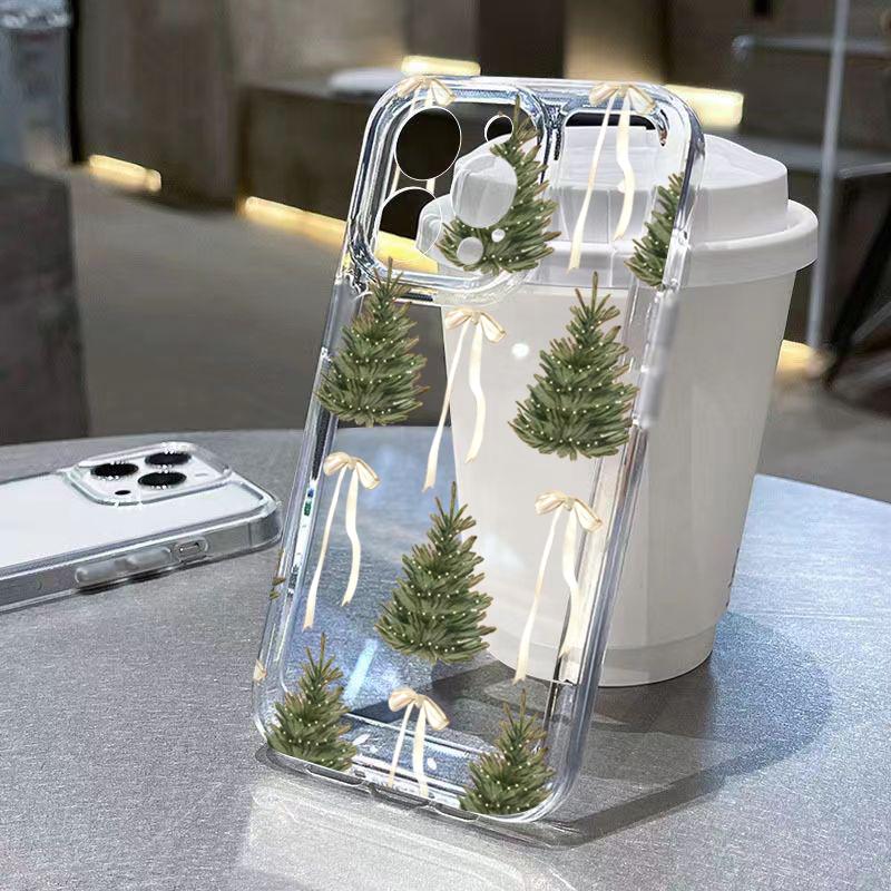 Christmas Tree Letter Snowflake Design Case For iPhone 17 Pro Max Cases iPhone 16 15 14 13 12 11 XS X XR 16E Air Cover