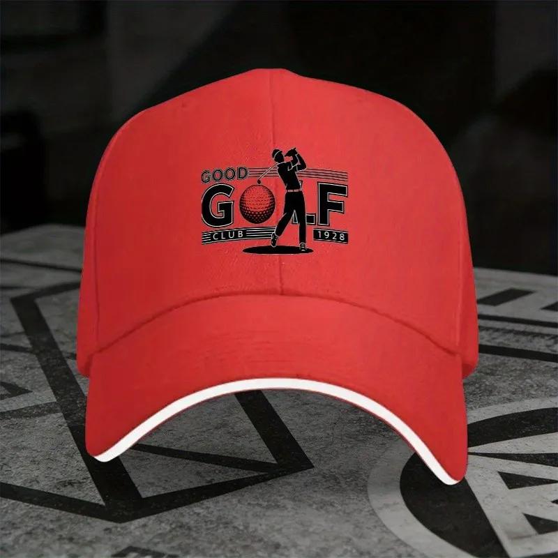 Gute Golfschläger Grafik Baseballkappe Polyester Verstellbar Lässige Kappe Zum Golfen Unisex