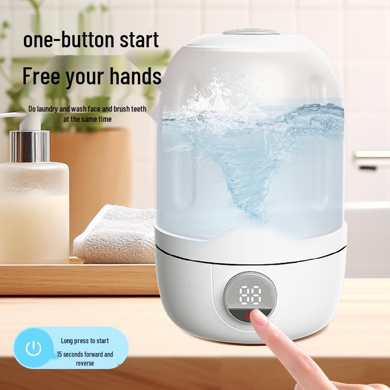 Portable Wireless Laundry Cup: No-Install, Plug-Free Underwear Washing Machine