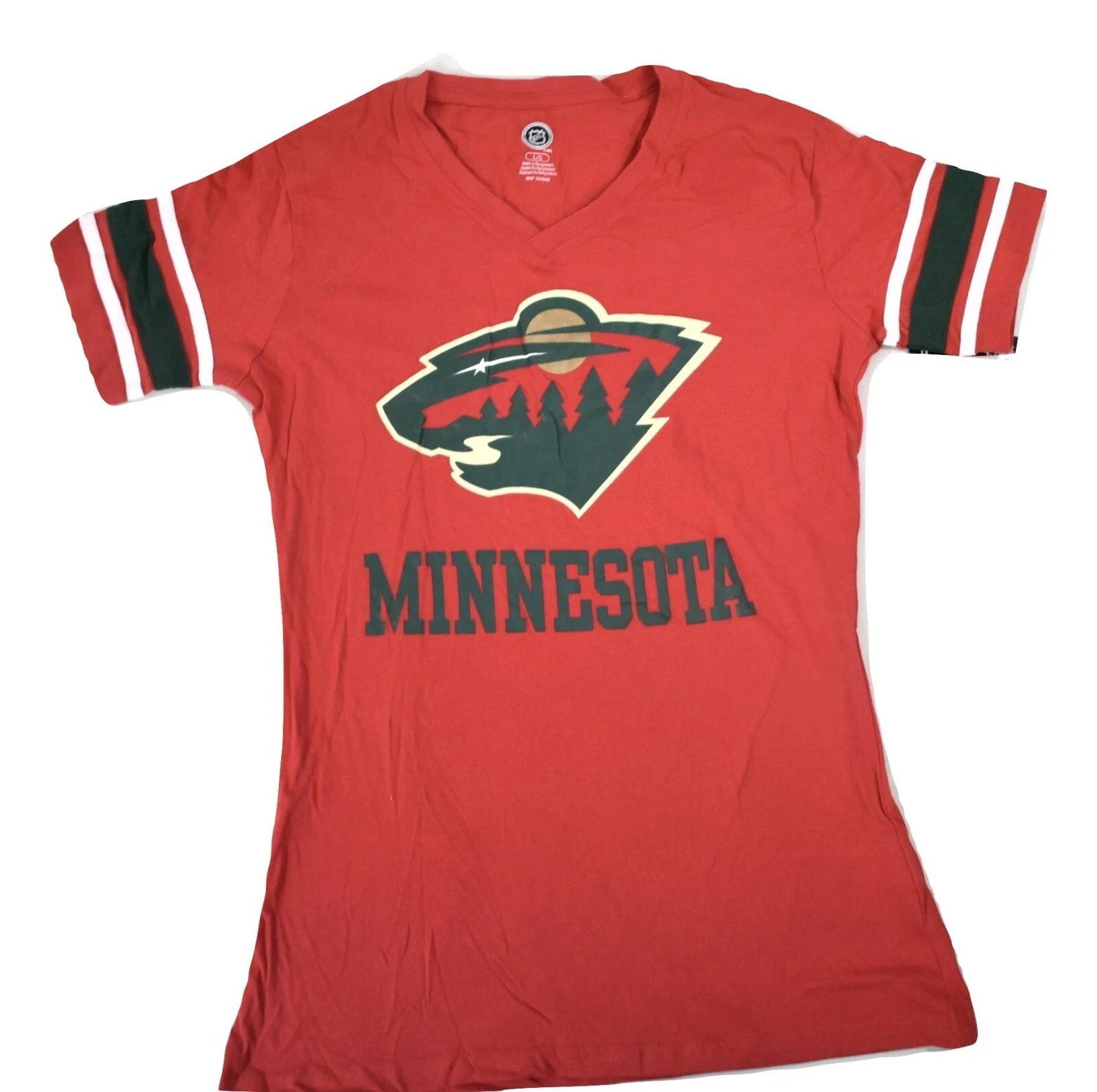NHL Juniors Minnesota Wild Hockey Shirt NWT L L