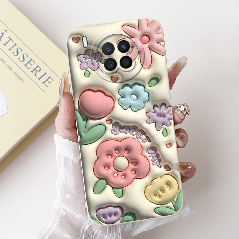 Cartoon Case For Honor 50 Lite Cover Huawei Nova 8i Phone Case Cute Daisy Panda Soft TPU Back Cover For Honor50 Lite Nova8i Capa