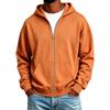 Felpa con cappuccio e zip colorata da uomo, giacca invernale casual