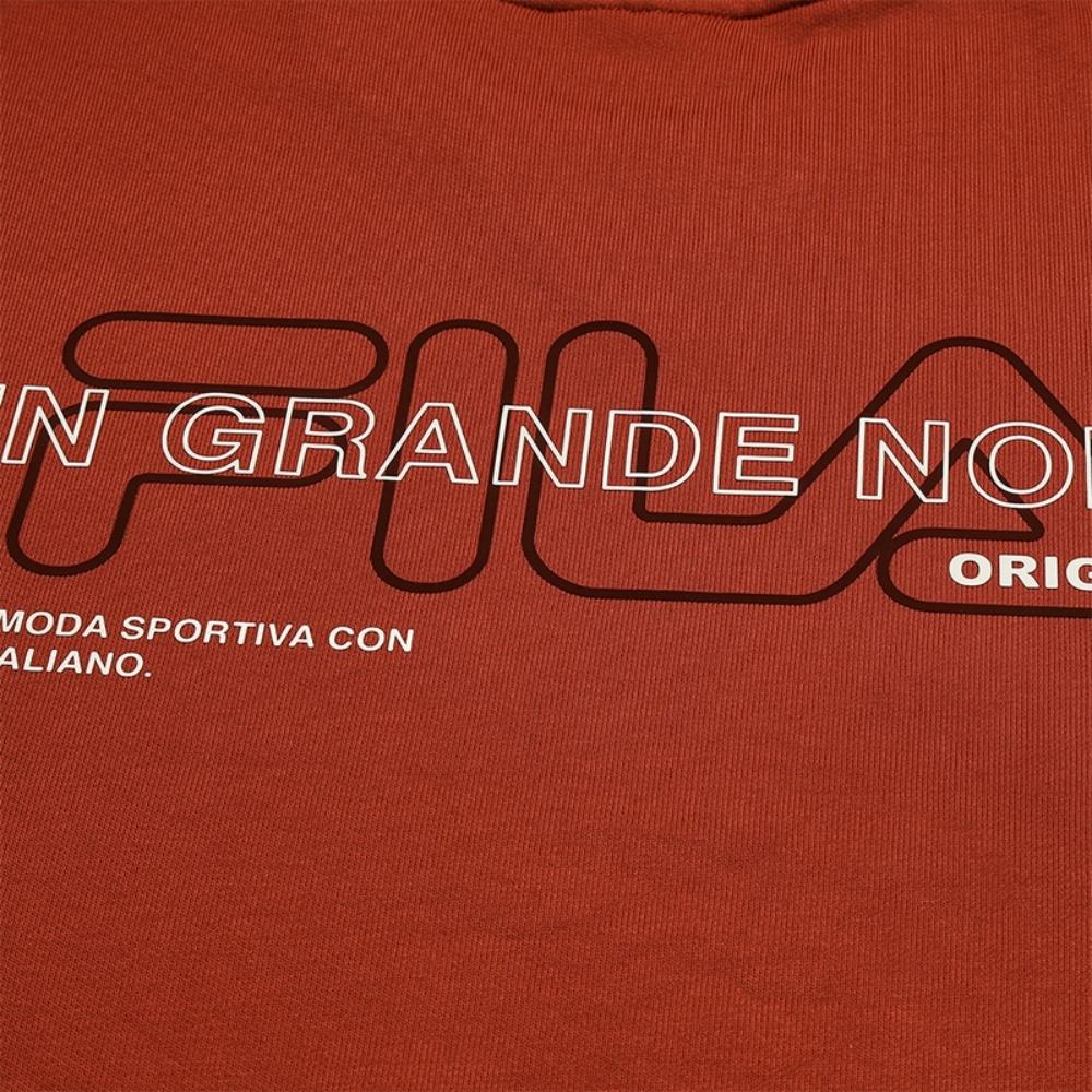 New FILA ORIGINALE Sweatshirt Men's Algal Bloom Red F11M549221FRD