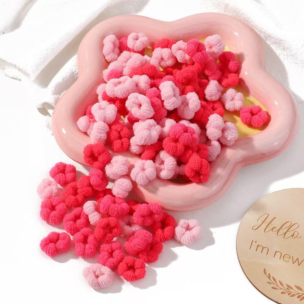 100 pieces of children's elastic hair bands, colorful hair bands, ponytails, rubber bands, small hair bands and hair accessories