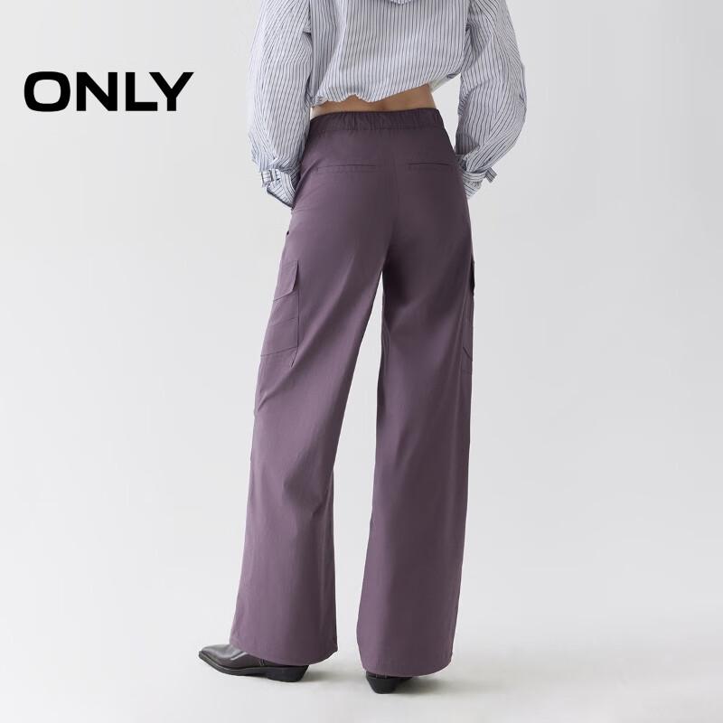 ONLY Women's High-Waist Cargo Straight Leg Pants