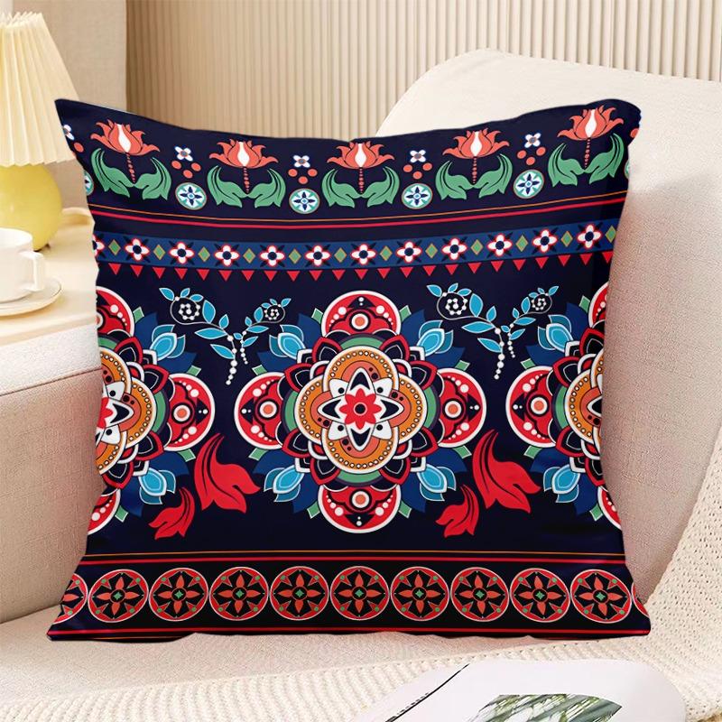 

Декоративная наволочка с принтом в стиле бохо в винтажном стиле для спальни, гостиной, квадратная подушка, наволочка 50x50cm