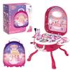 3-In-1 Deformation Trolley Case Jewelry Toy Set Children'S Play House Simulation Dresser Girl Toys