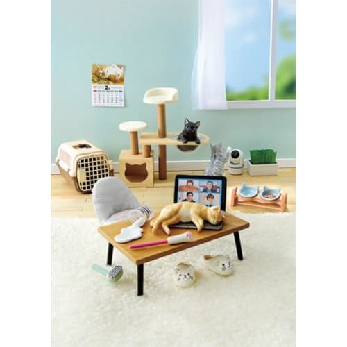 Re-ment Petit Sample Nekoda-sans hverdagsliv 1 eske ca.. H115 x B70 x D50mm Laget av PVC